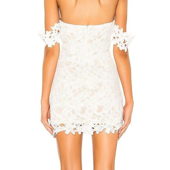 Velvi (More to Come = REVOLVE) - Lace Mini Dress - White - XS - Picture 7 of 8